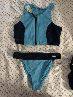 BodyTalk swimsuit like new, black and turquoise