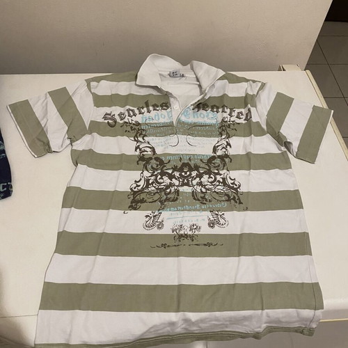 New Kind beige polo shirt, size 152 cm, age 12