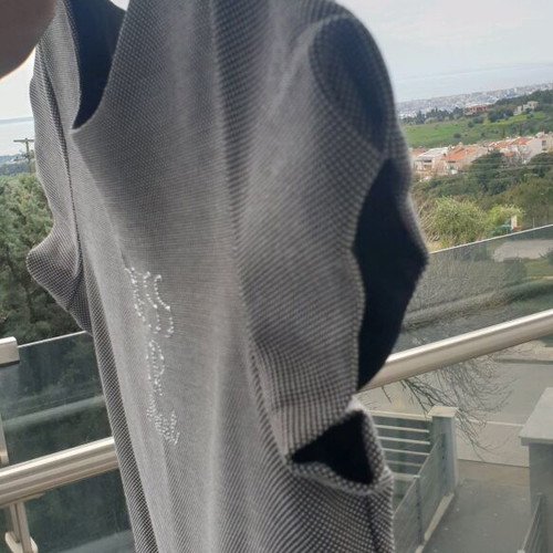 Marasil girls' dress gray, like new, size 158 cm