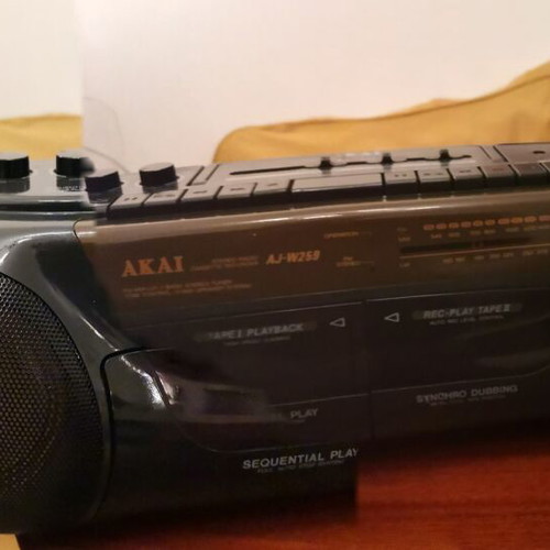 Akai AJ-W279 cassette radios used, set of 2