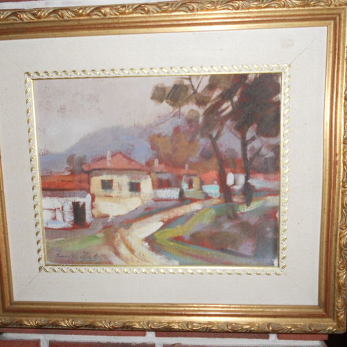 To Chorio oil painting on canvas like new, 32x36 cm