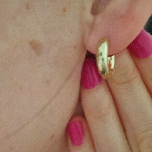 Elegant hoop earrings like new