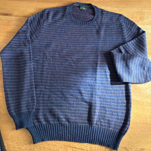 Henry Cottons men's wool sweater blue, like new, size XL