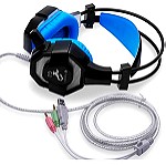  Ακουστικά ενσύρματα με μικρόφωνο, gaming, PC, με Volume, με LED φωτισμού και 2m εύκαμπτο καλώδιο