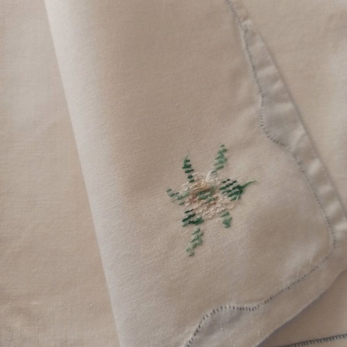 Napkins new, pack of 8, 27x27 cm, machine embroidery