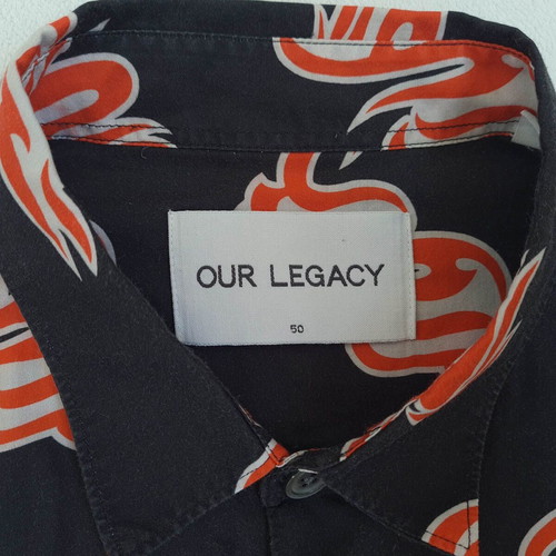 Our Legacy men's long sleeve shirt used, size L/XL, colorful