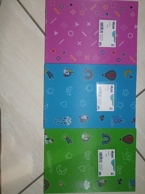 Skag Super notebooks 17x25cm ruled 50 sheets, set of 3 colors