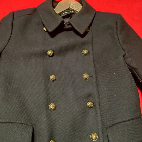 Zara coat-style jacket black, size large, like new