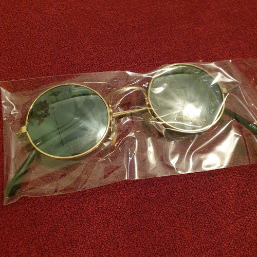 Sunglasses new, gold color