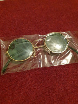 Sunglasses new, gold color