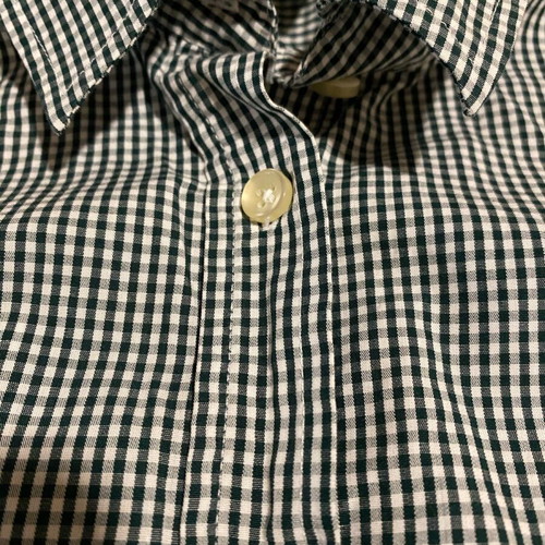 Benetton women's fitted checkered shirt size S like new