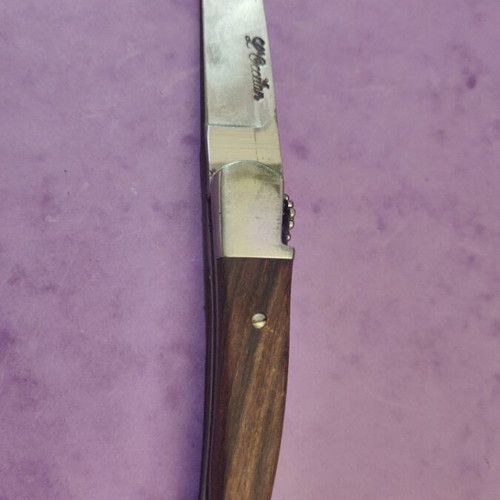 L'Occitan French Folding Knife like new, olive wood handle