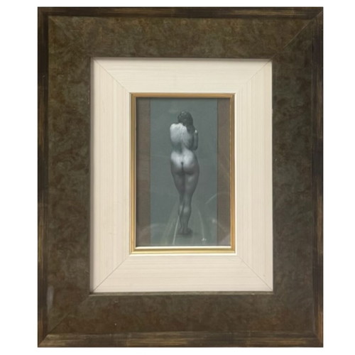 Nude Academic Study Drawing framed, like new, 1920-1930