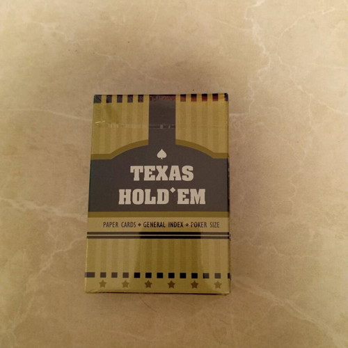 Texas Playing Cards plastic blue new