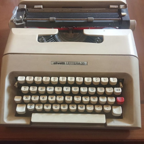 Olivetti Lettera 35 mechanical typewriter used
