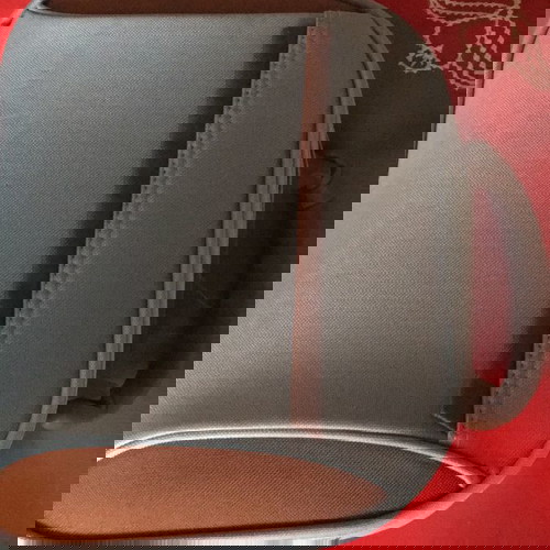 Несесер за козметика употребяван, синьо-сив с дръжка и дълга каишка