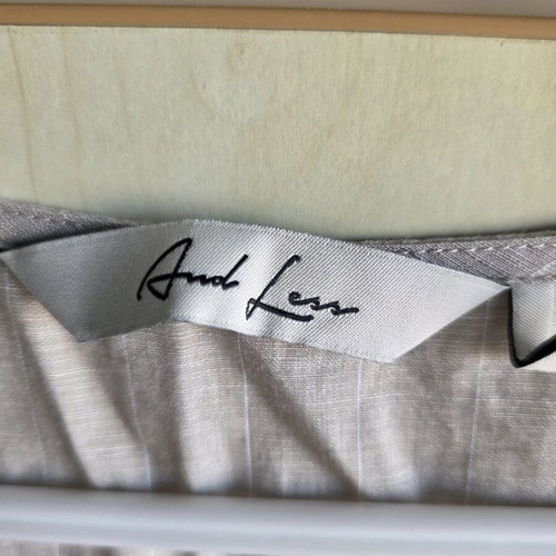 Airy dress like new, white and gray, size S