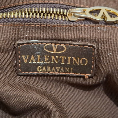 Valentino Garavani Brown Hobo Handbag used with Bow