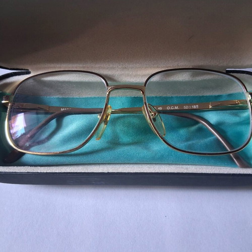 Marco Polo men's eyeglasses used, gold color