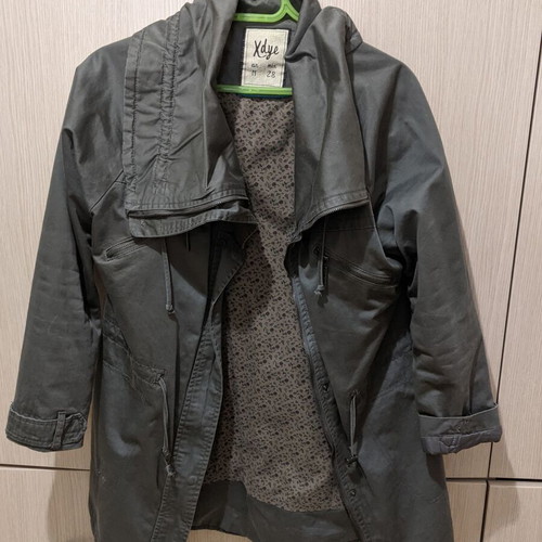 Khaki parka XDYE size M like new