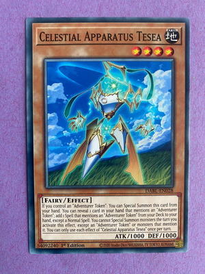 Celestial Apparatus Tesea Yu-Gi-Oh Card like new