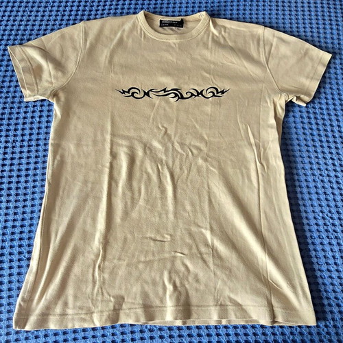 Cedarwood State men's t-shirt, tribal print, ochre