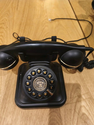 Τηλέφωνο Telco vintage style ενσύρματο σαν καινούργιο, μαύρο