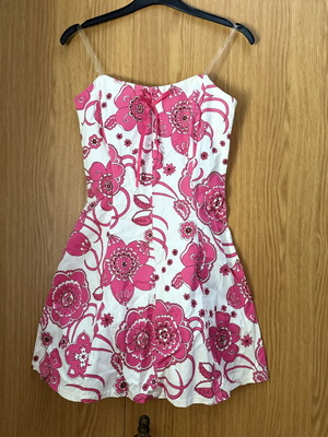 Thesis dress like new, white and pink