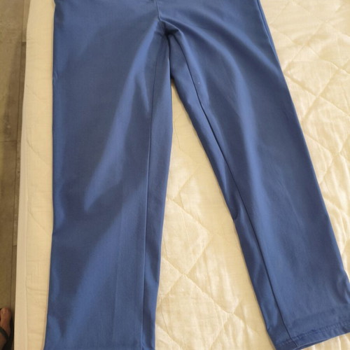 Women's fabric pants straight fit blue medium used