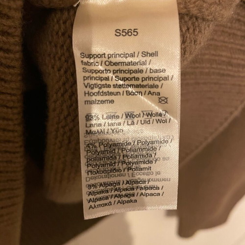 Lacoste sweater new, size Medium, beige and brown