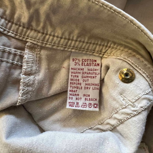 Sarah Lawrence Capri Pants, beige, size 10