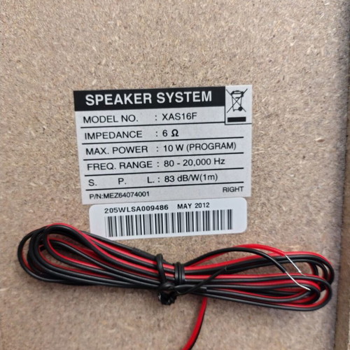 Sound system speakers new dark brown color, set of 2