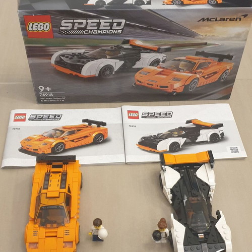 Lego Speed Champions 76918 McLaren Solus GT & McLaren F1 LM like new