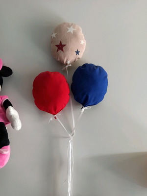 Fabric decorative balloons slightly used