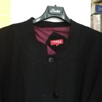 Thea42 plus black rib jacket, plus size 56
