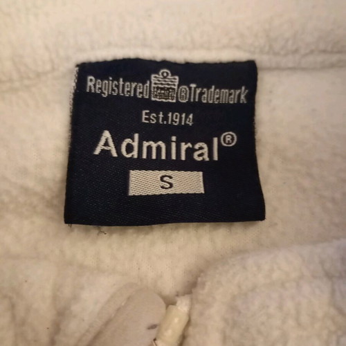 Admiral fleece jacket small used, white
