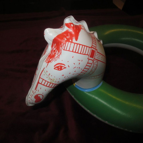 Sea float horse children's plastic new 70s