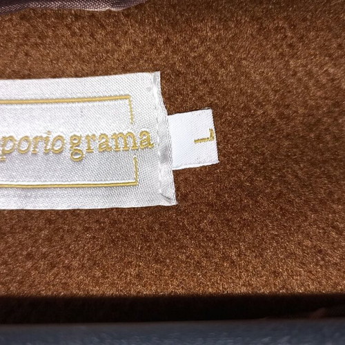 Long coat Emporio Grama fabric women's brown like new, size Large