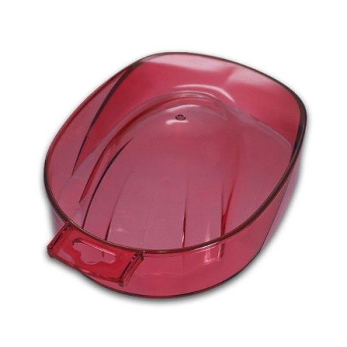 Manicure Bowls set of 6 new, acrylic, blue red transparent