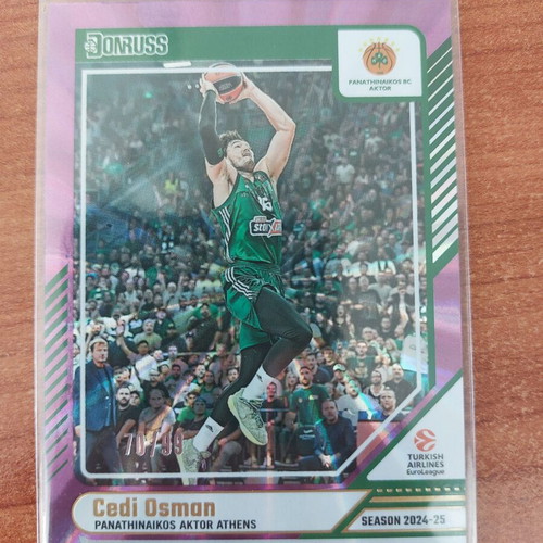 2024-25 Panini Donruss Euroleague Cedi Osman Purple Collectible Card like new
