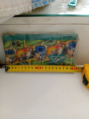 Teens bag new with two zippers, multicolored with African animals