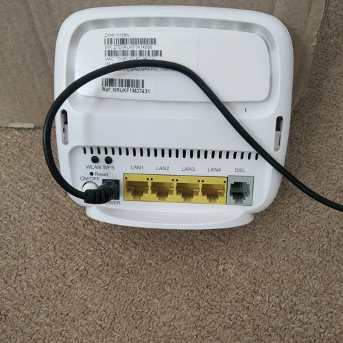 ADSL Router ZTE model ZXHN H108n used