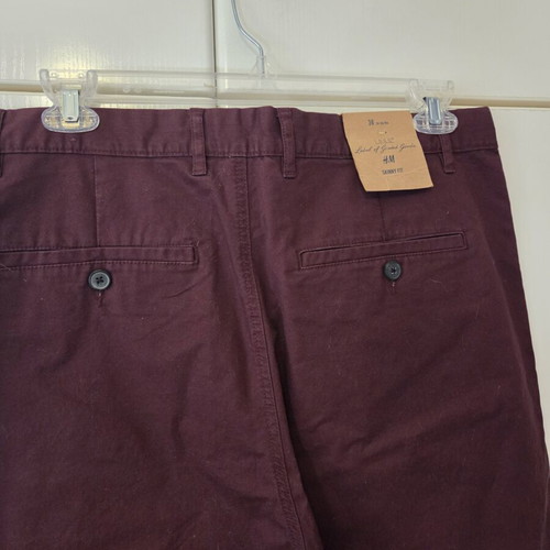 H&M Skinny Pants new, burgundy
