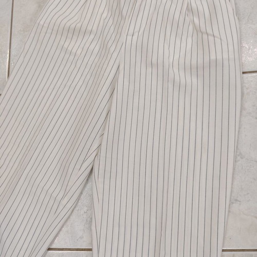Pull & Bear white striped pants, size L