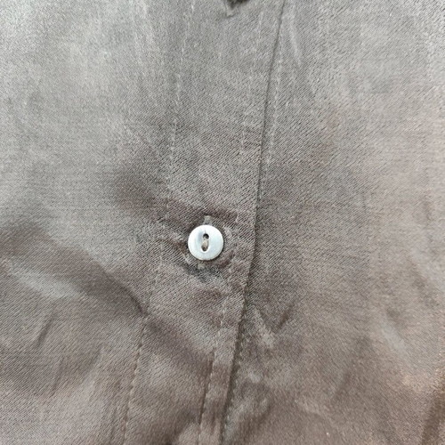 ZARA Black Satin Cropped Shirt XS Wide Fit Like New