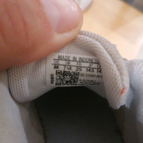 Adidas Kids Moana Shoes Used Size 25 White
