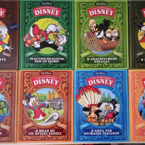 The Great Disney Library Carl Barks hardcover set of 8 volumes like new