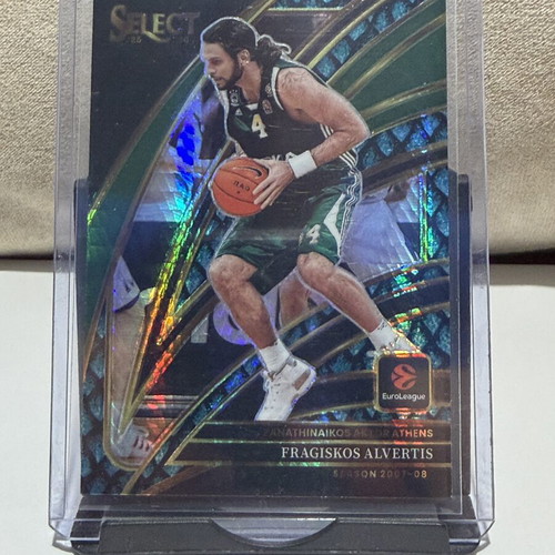 2025-26 Euroleague Select Fragiskos Alvertis Dragon Scale Prizm card new