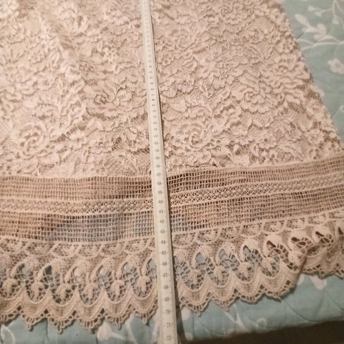Mini lace dress like new, beige, size S-M