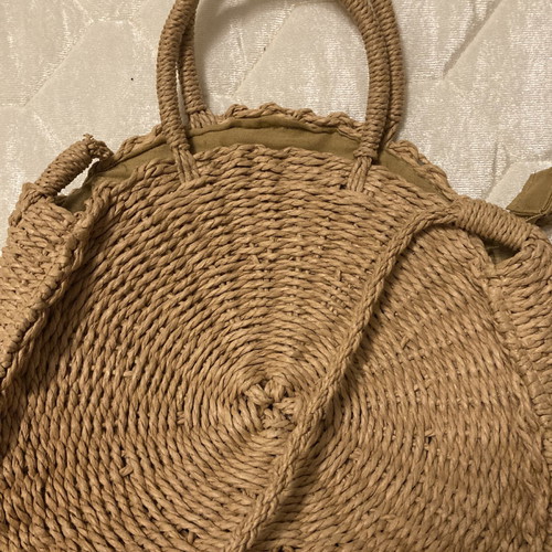 Straw bags new, set of 2 handheld